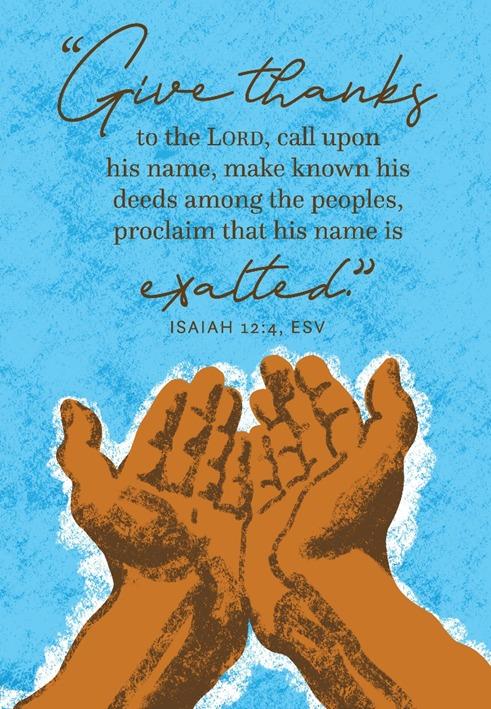 Good morning fellow Christians and friends from Pastor Larry in Belton, SC. Thursday, November 28, 2024
Will You Take Time Out to Thank God?
Our Verses for the day: 1 Thessalonians 5:16-18 (KJV)