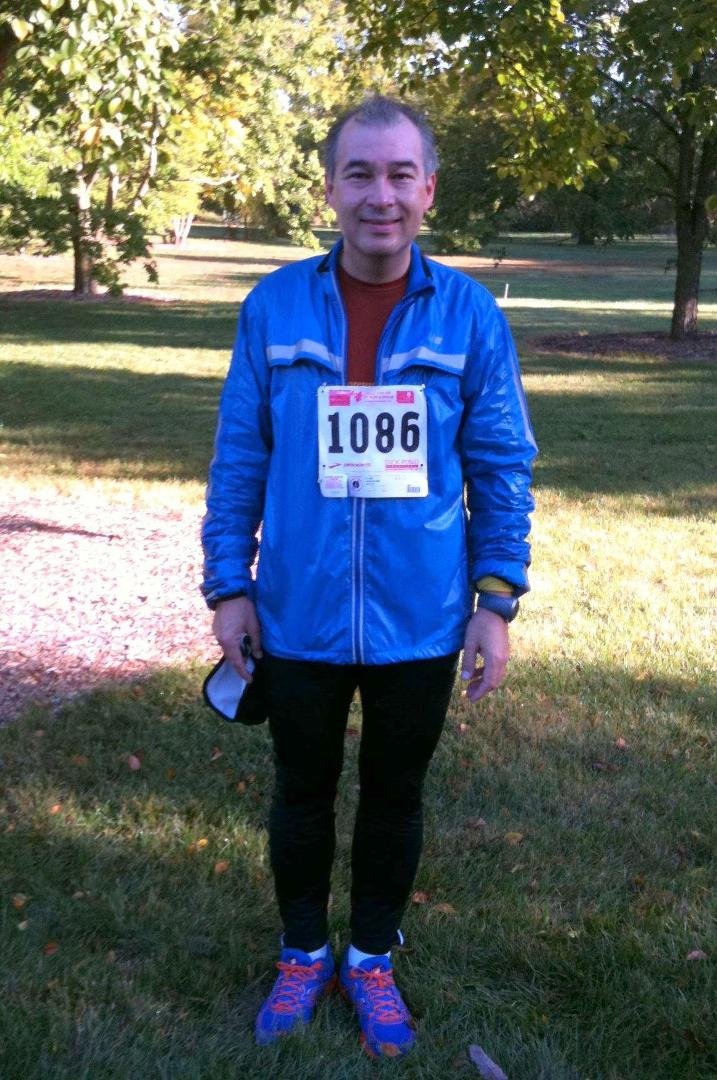 Post race at the Morton Arboretum