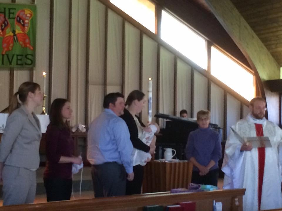 My granddaughter Izzy's baptism in Abington PA