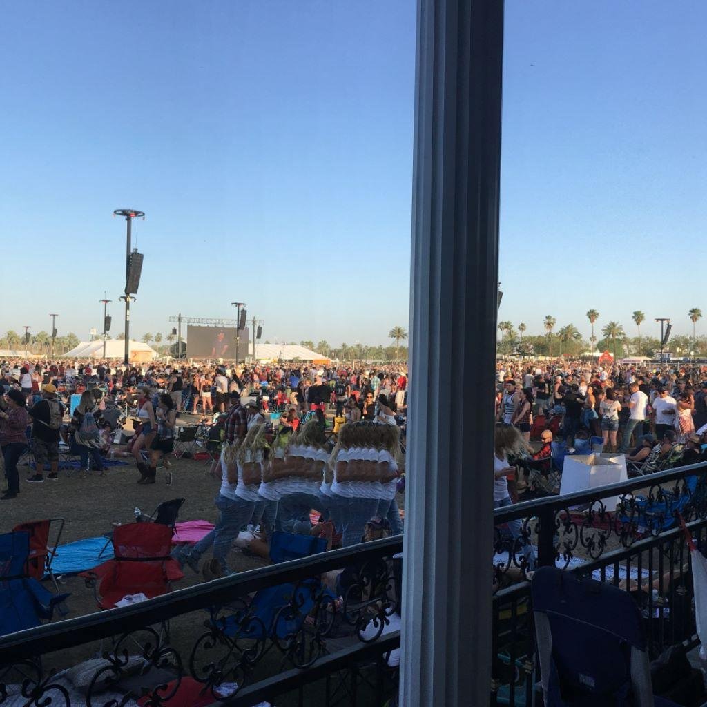 Out at 3-day Stagecoach Music Festival in Palm Springs with high temperature of 103 yesterday.