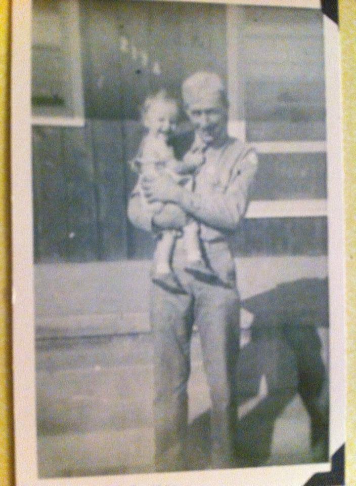 This is me with my uncle Burgess who served our our country in the 1940's.. May he RIP..