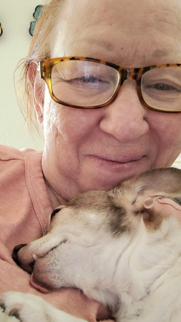 Sugar loves her mama so much.