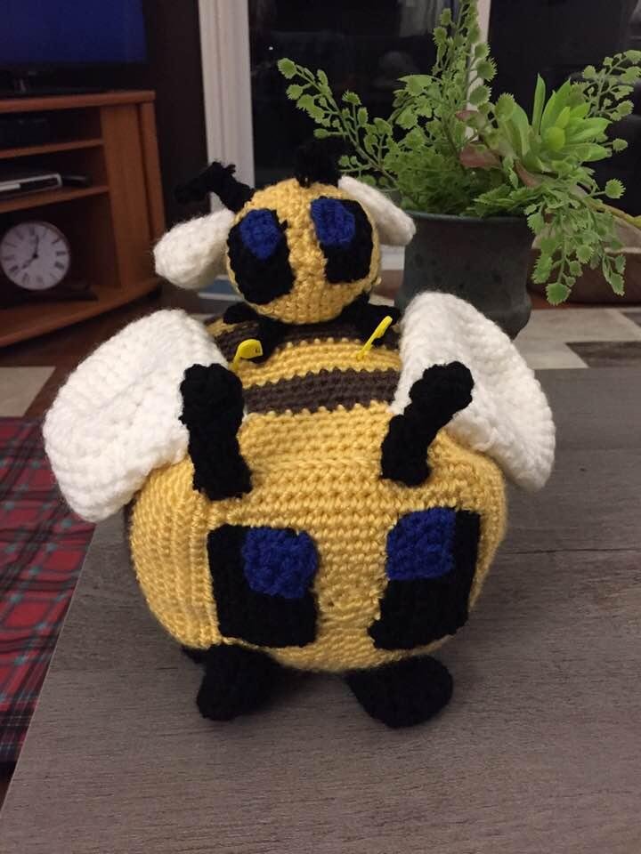For my Minecraft crazy grandson. Big and little bee.