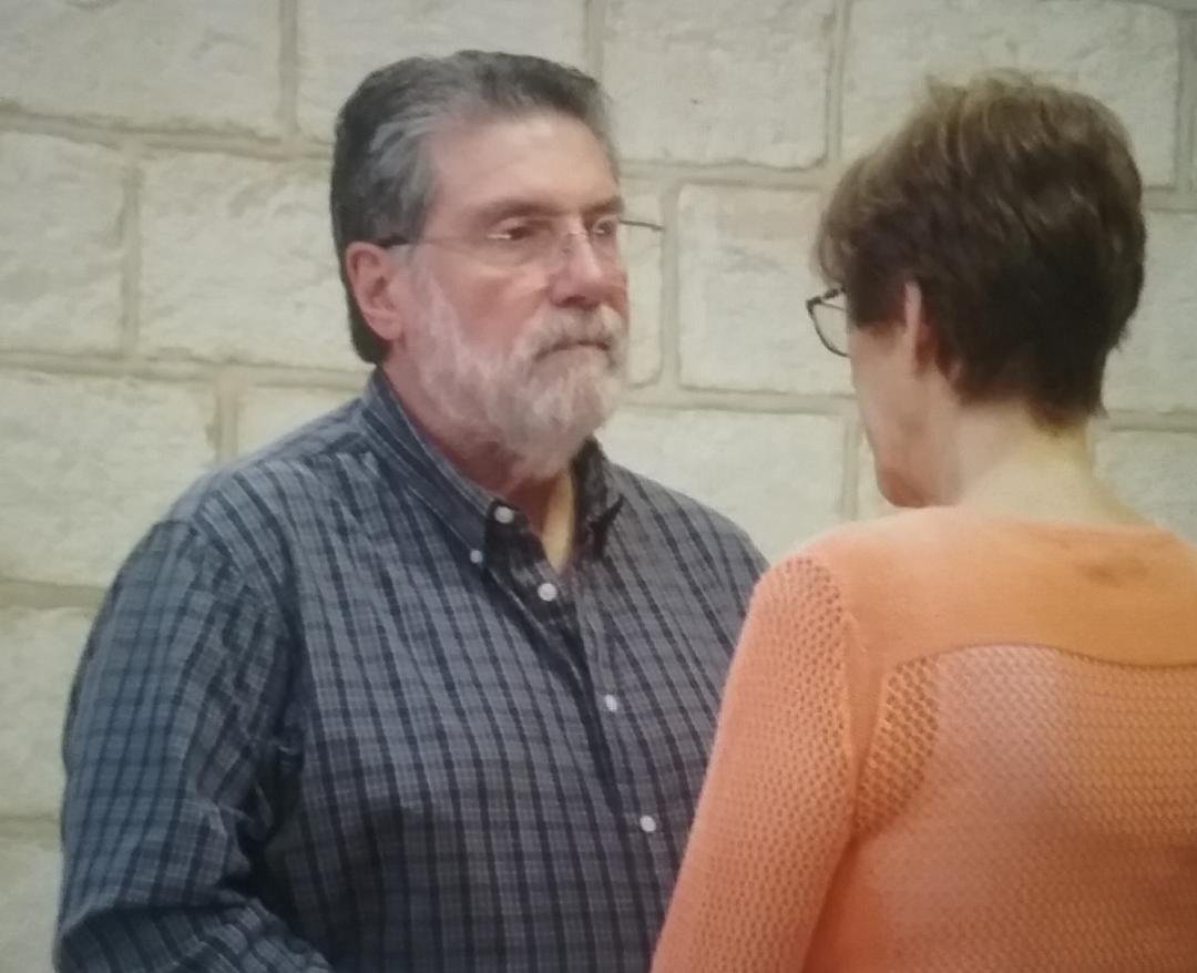 I received this picture from a friend that was on our Israel tour. This is Linda and I renewing our wedding vows in Cana.