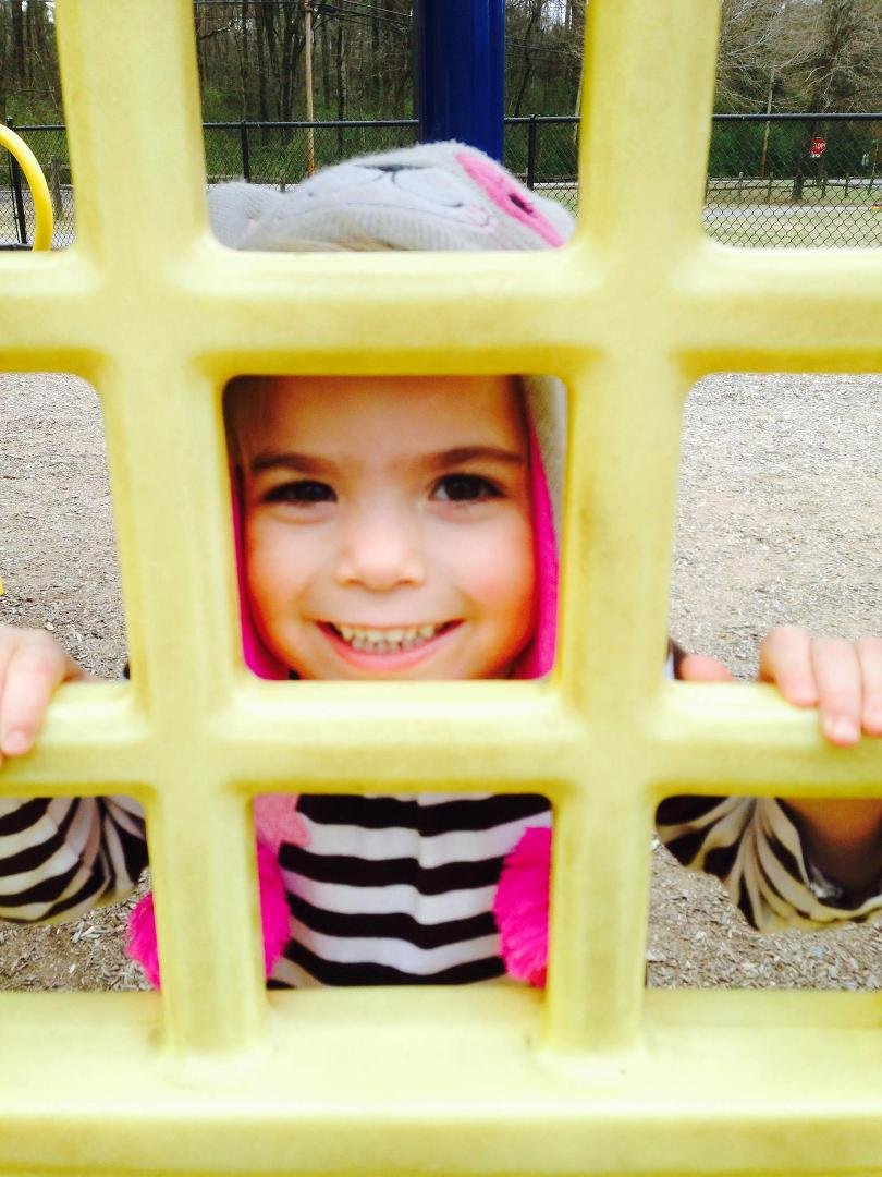 Zoe playing at the park.