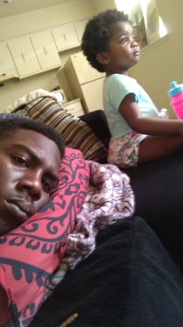 Now I'm stuck watching Coco melon 😔🍈 she telling me to take a nap. I want fiery crab and a big booty thick chocolate woman to rub my back but it's cool. I'm grateful with this #BbyNike #NadaBby