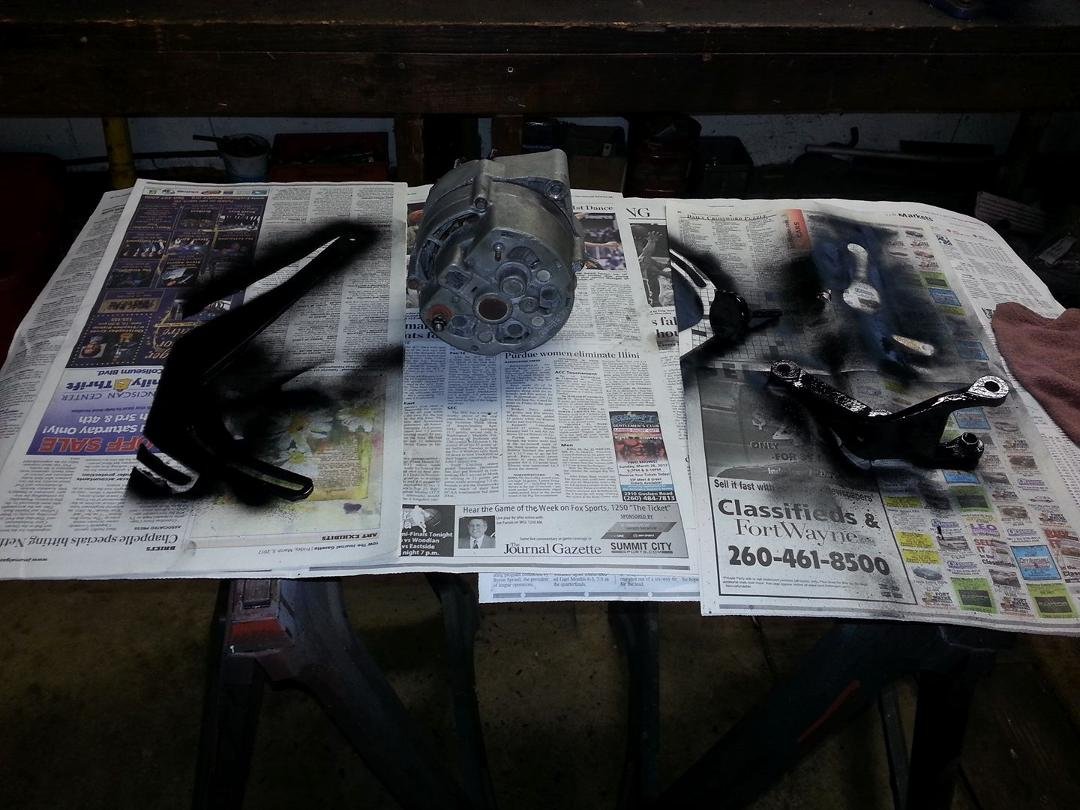 Paint and clean up parts