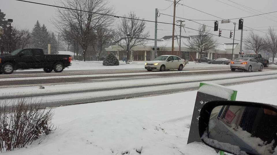 Roads are really bad,,,, this is State Street, ,, Be Careful if you have to go out,,,,,