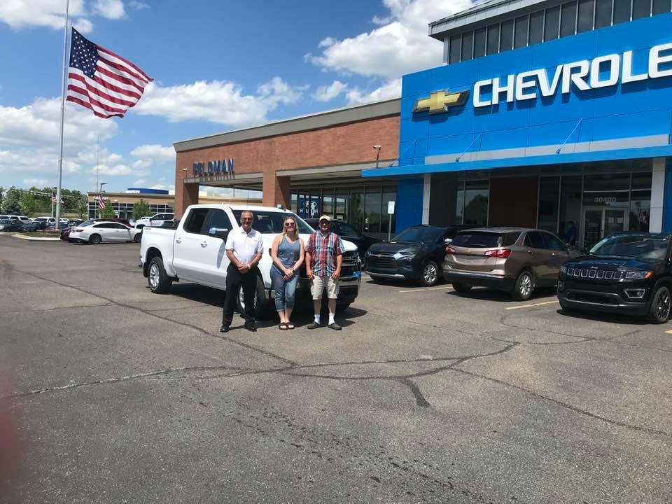 Congrats to Ginio& Kelli Marino on their purchase of a 2020 Silverado Crew Cab ! COME SEE ME AT 30400 LYONS CENTER RD NEW HUDSON FELDMAN CHEVROLET CORP HEAD QUARTERS ! We go the extra mile & then some for complete customer 