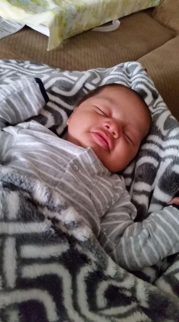 Chilling watching flyers with grandpa