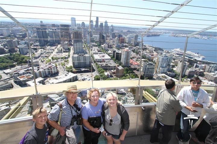 We were the only ones in our group of 9 who had not been at the top of the Space Needle.