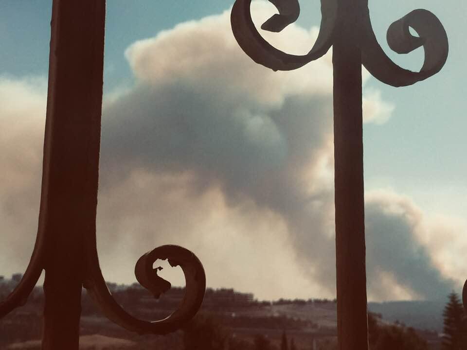 Same fire as yesterday, 2 hours ago.