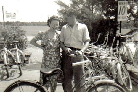 This is Dad renting bicycles in Tulsa in the late 30s