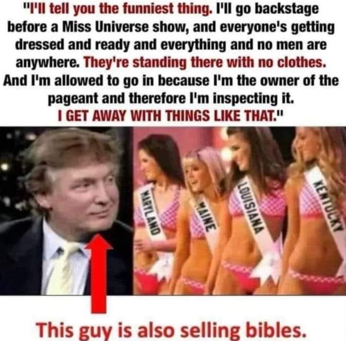 Oh so holy.😡