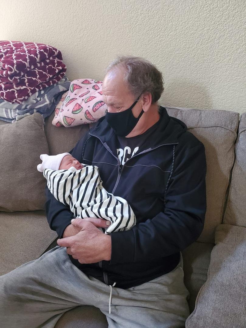 Bryan Lawrence Kickin back hanging out with Grandpa