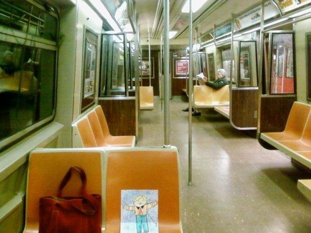 Flat Stanley plans to tell my niece, Kaitlyn Bristow, all about his adventures here in NYC.