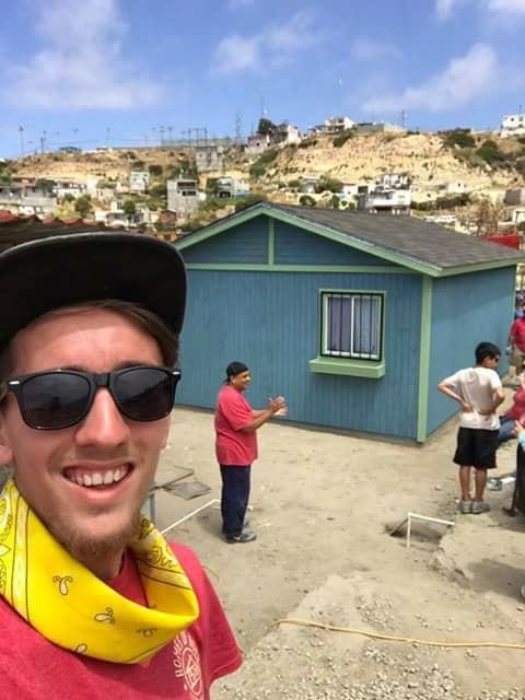 Mission completed in one weekend. One home built for Mexican family in need. Tanner Beard Elizabeth Cunningham Josiah Ortaliza Montez Brown