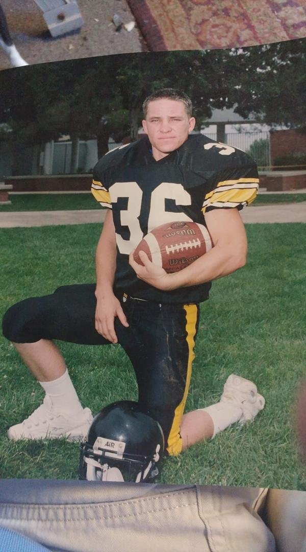 My nephew Frankie when he was at Newbury Park High in in around 2000