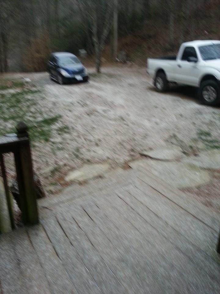 This may not look like much but we can't get.out of the holler
