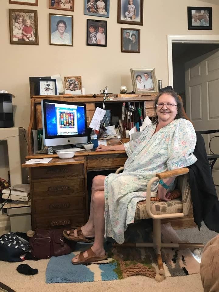 Mom doing as well as she can