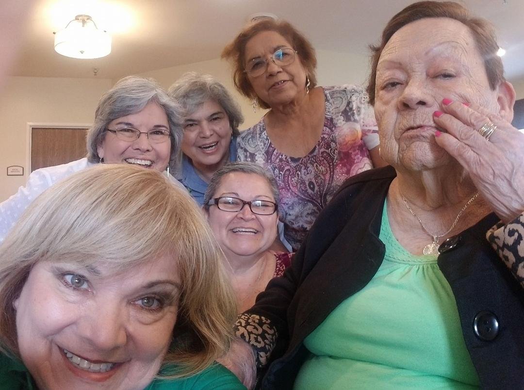 Spending quality time with our two aunts!