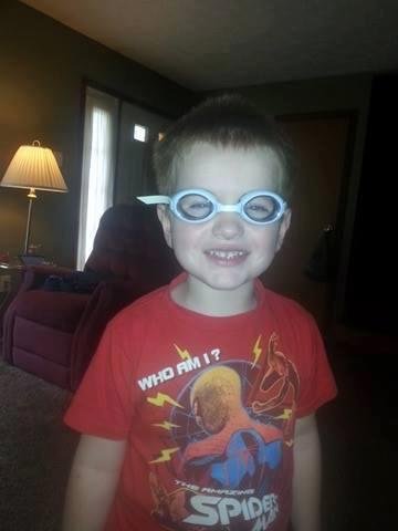 Apple with his new Goggles....