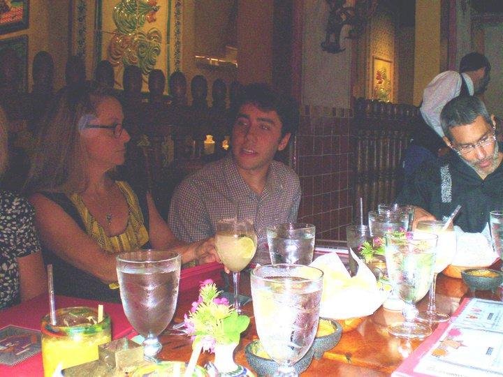 Aaron's graduation celebration