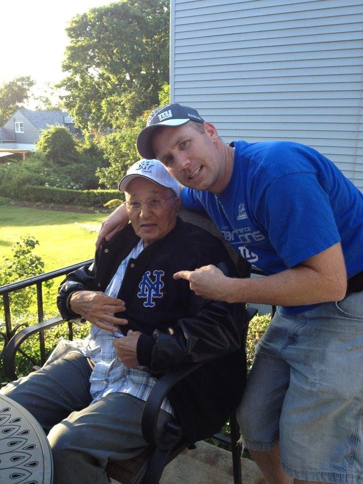 Me and Del made him rock a Mets jacket