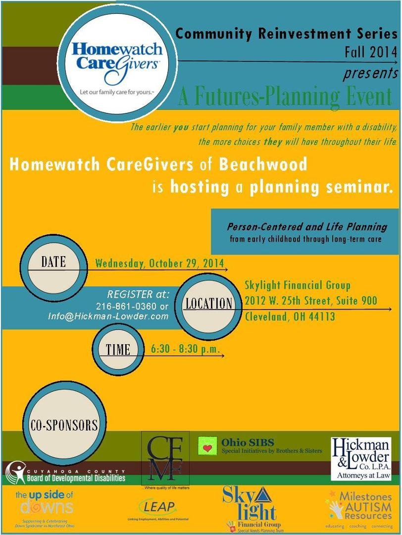If you support someone with a disability consider attending this important and helpful meeting on planning and the possibilities for individuals with disabilities. The top people in these various areas of expertise will be 