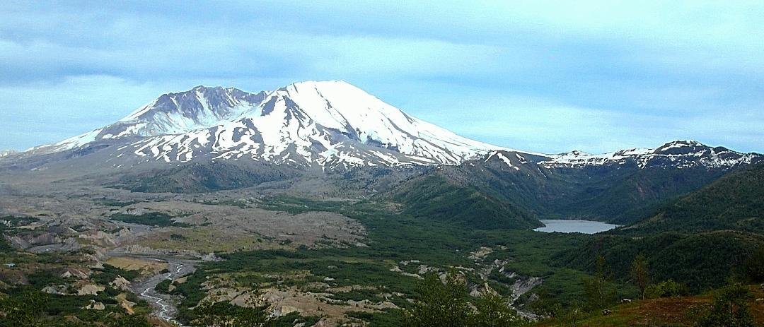 It's hard to imagine how immense that volcano is -- it is over five miles away.