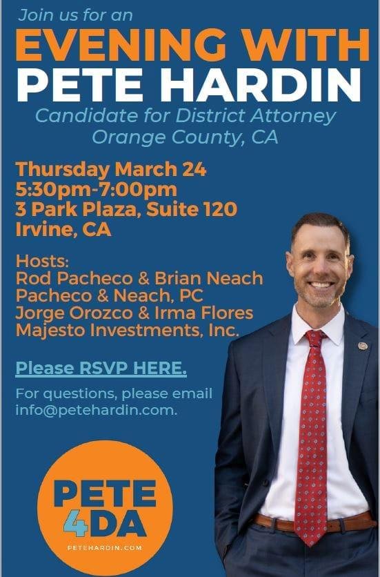Getting all political these days. Let me know if you have an interest in attending.