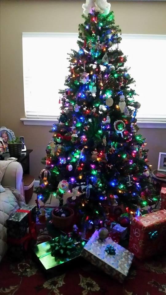 My new revolving Christmas tree.