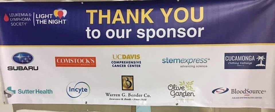 Cucamonga Clothing is in some pretty good company!
As a major local donor we, along with our customers, staff, friends and family have raised over $15,000 for The Leukemia & Lymphoma Society (LLS).
Like many of you, our