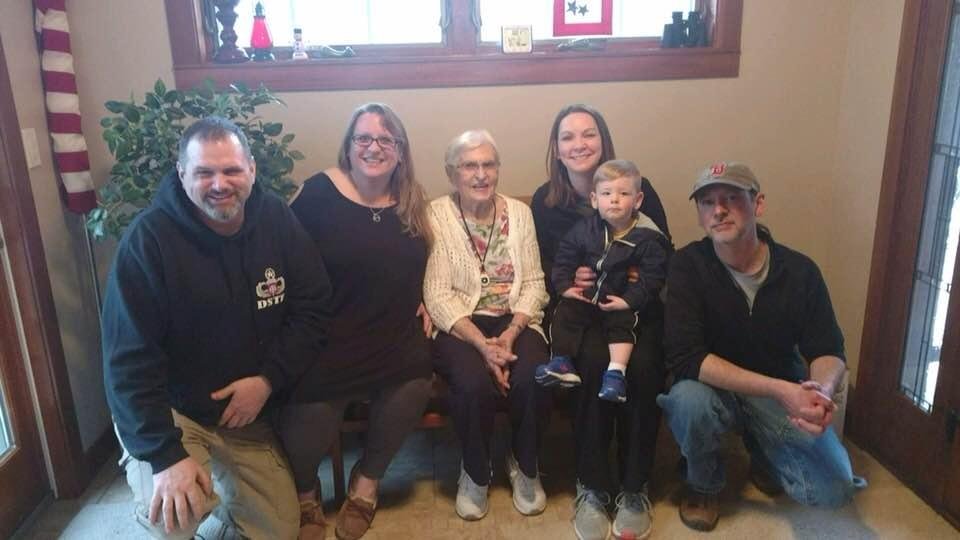 More family last night. Mom with grandchildren well at least some and one of her great grandsons. Family time has been fun
