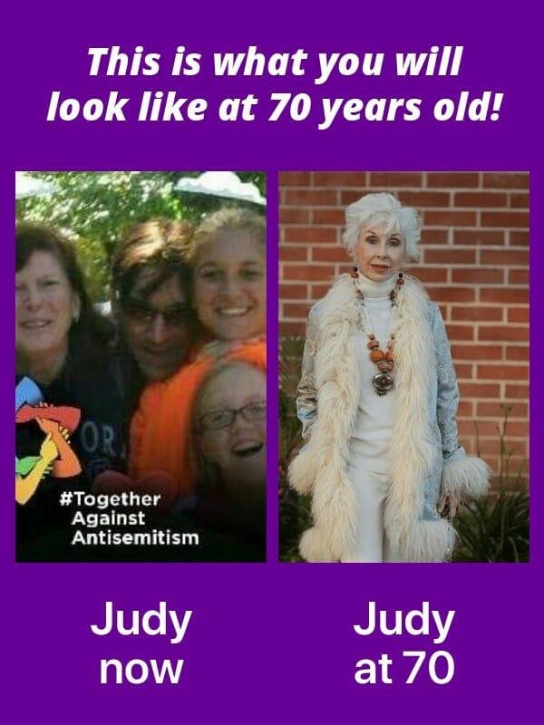 Interesting I am 70 and don't look like this