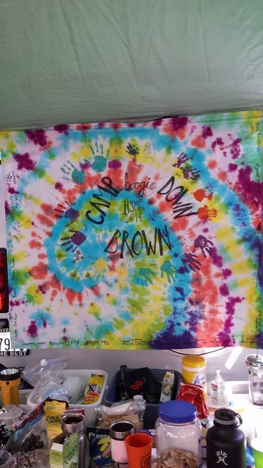 Tie Dye finger painting magic.