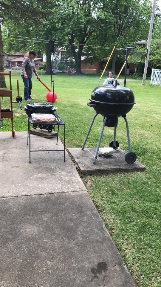 Now that I have the yard work done we're chillin and grillin!! Have a great day y'all!!!!🍺
