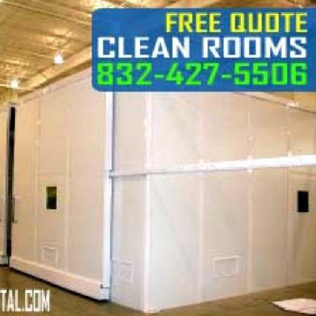 Prefab clean rooms 832 427-5506 for a free quote