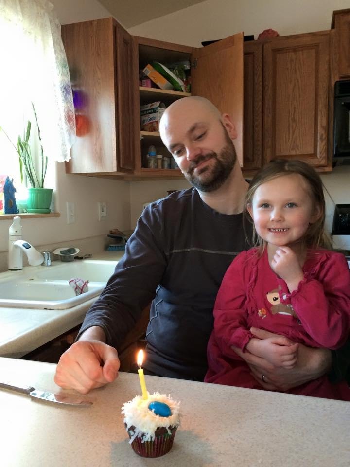 Michael Dean and Celeste-she made cupcakes for his birthday!