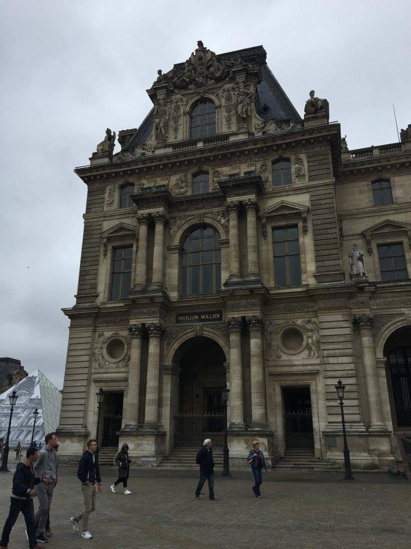 the grounds around the Louvre in Paris, France