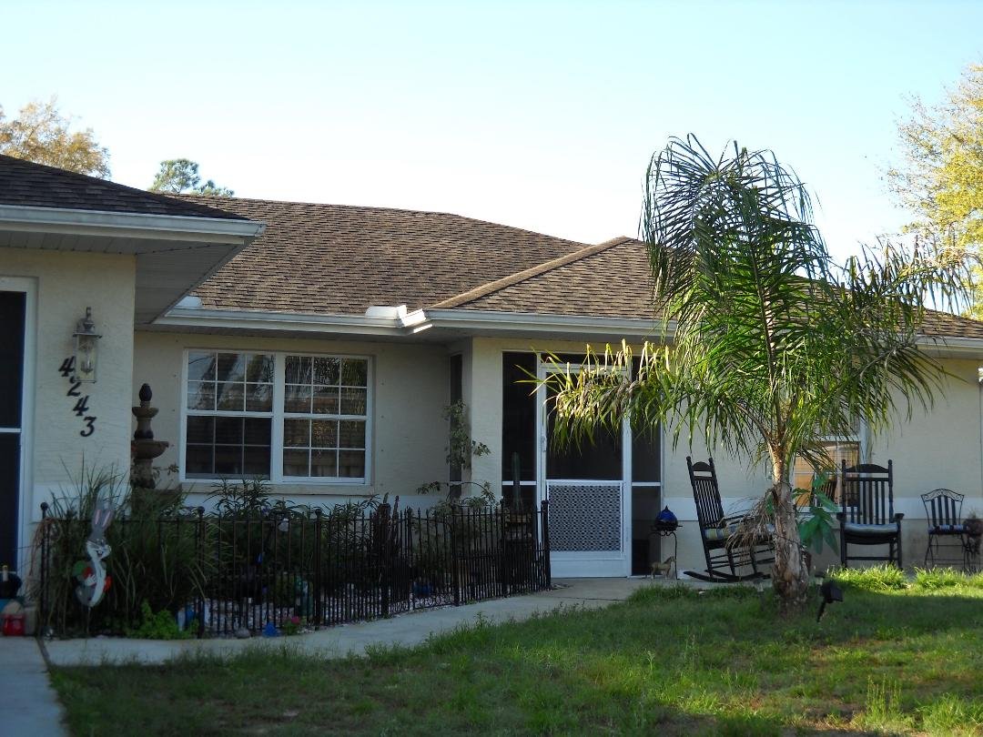 front of the house
