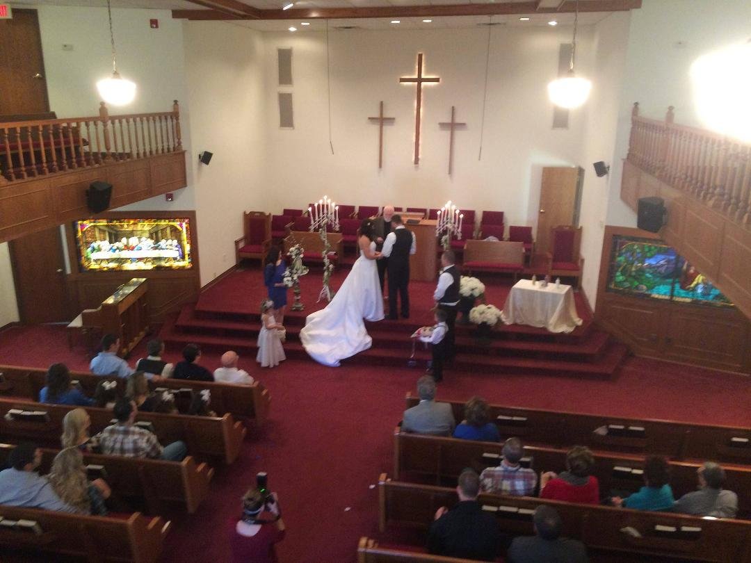 Allison, my wife took this photo from the balcony of your wedding. I thought you might like it.