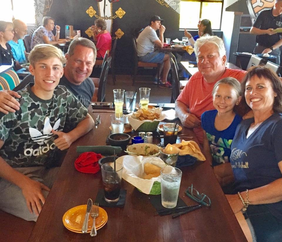 At lunch today with a great friend Chris Benjamin on his birthday!