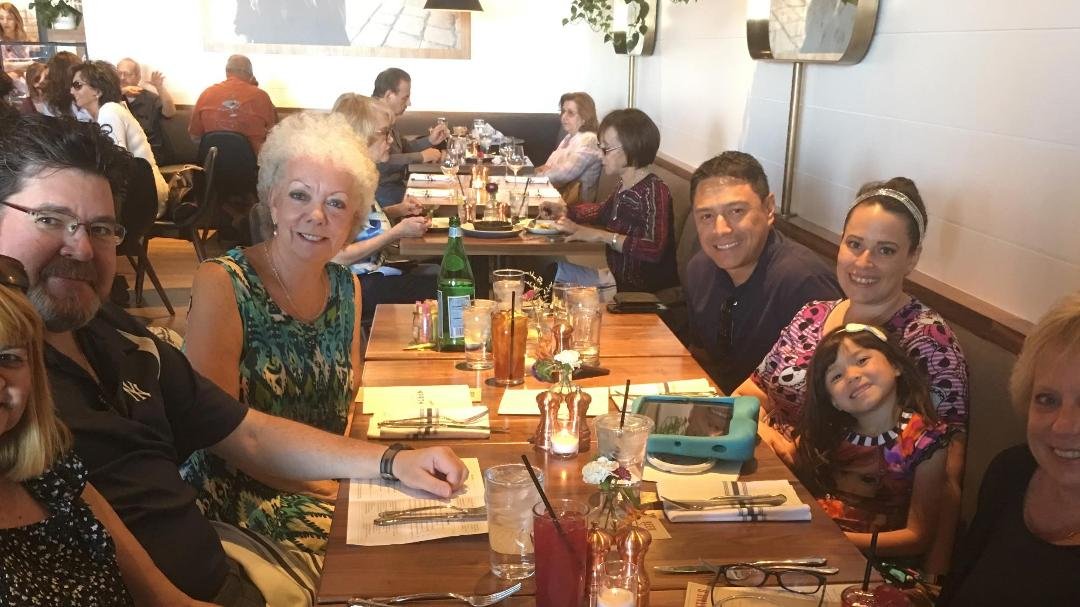 Awesome dinner with mom and family