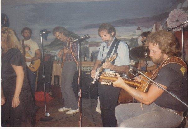 Don with band playing at Helen, GA