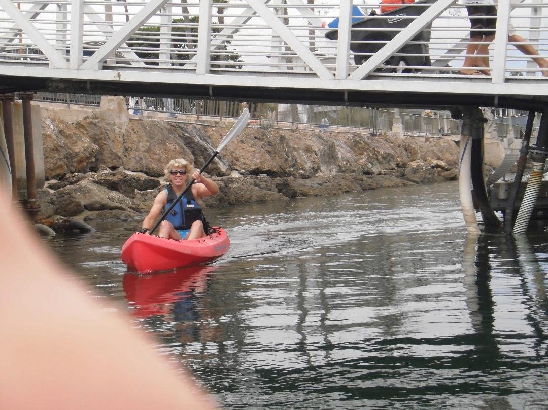 Sea kayaking with Erik in Santa Barbara - taking a break from PA
