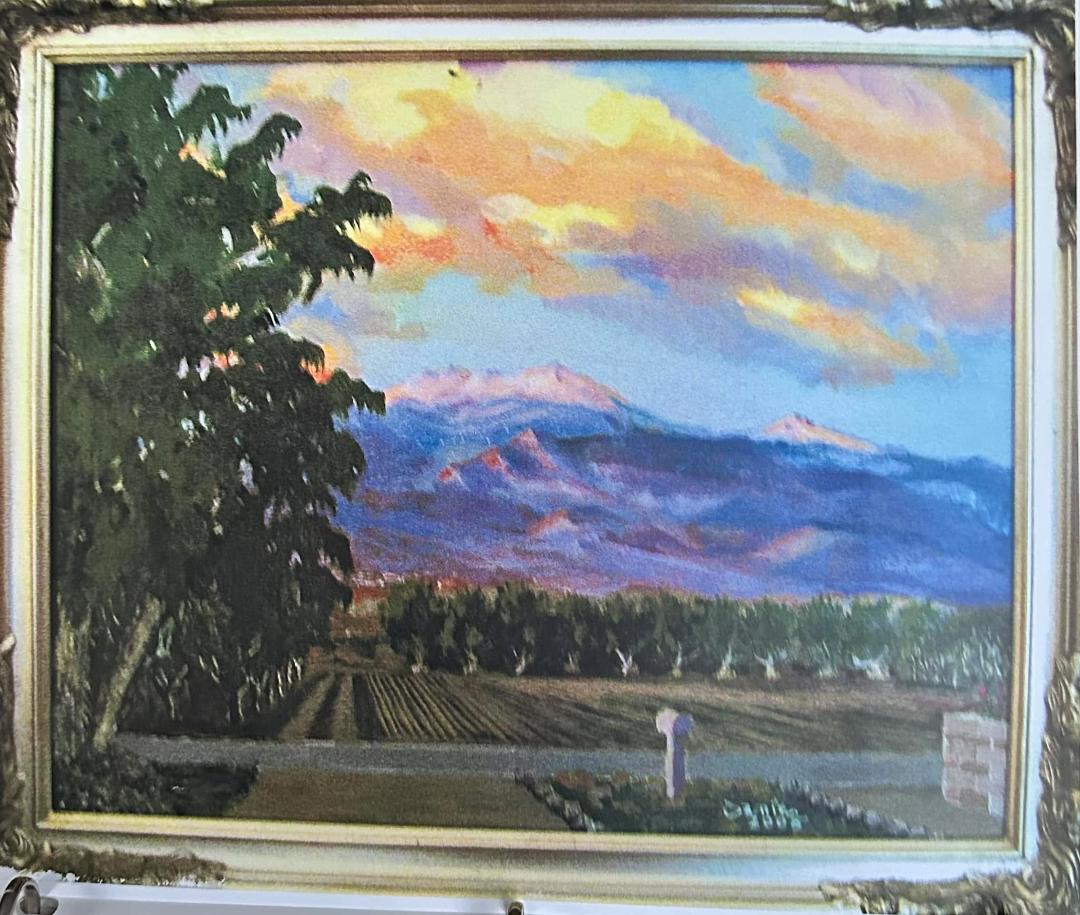 I posted the picture that I painted a long time ago on “oldies but goodies” and I got so much response. I decided to post it on here too. It’s a view from the driveway of the old Corwin Ranch of Mount San Jacinto.