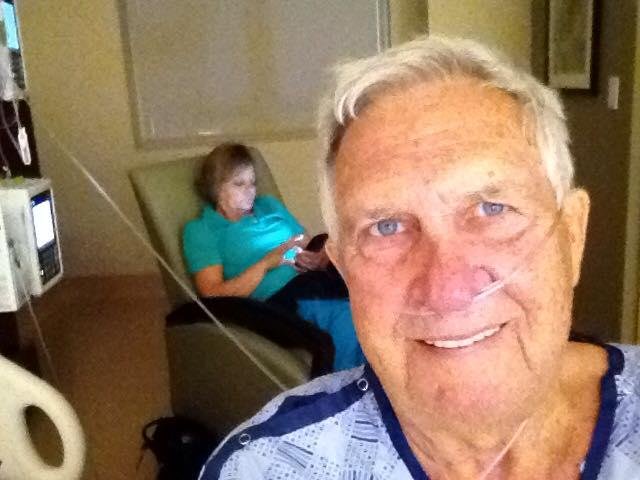 Guess where doc spent the night, they said I have the walking pneumonia, but wouldn't let me walk home