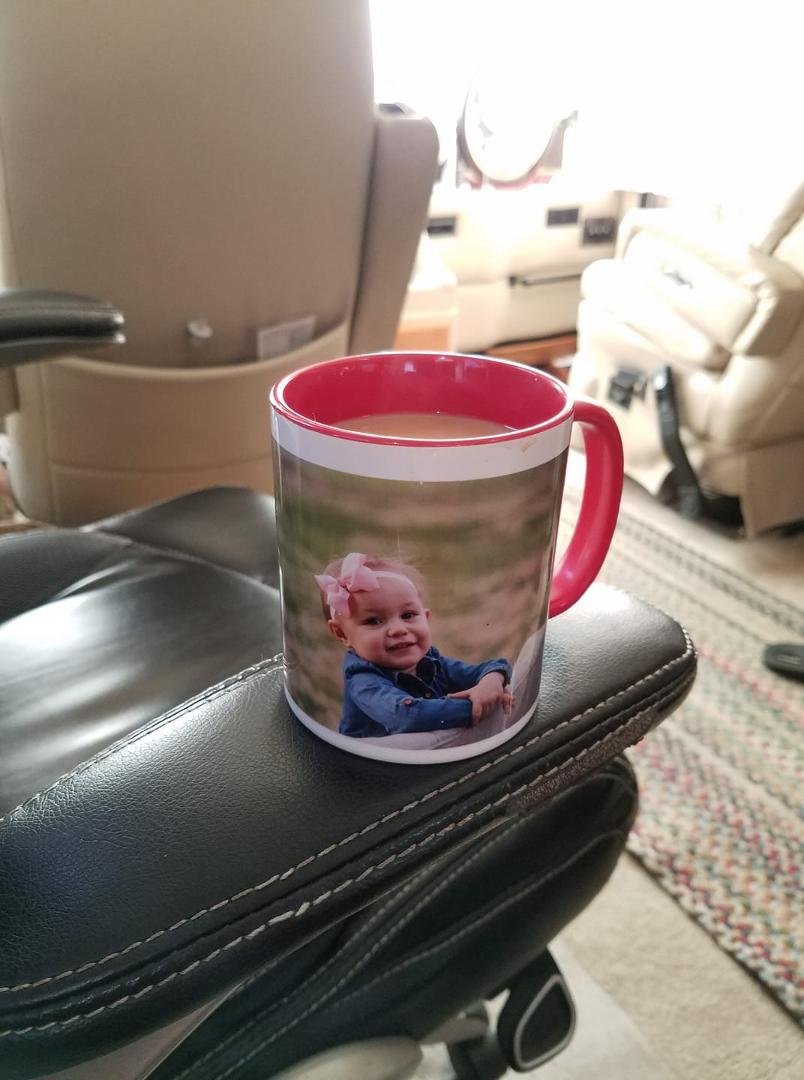 Coffee with my Granddaughter, Chloe, who I hope to see soon.