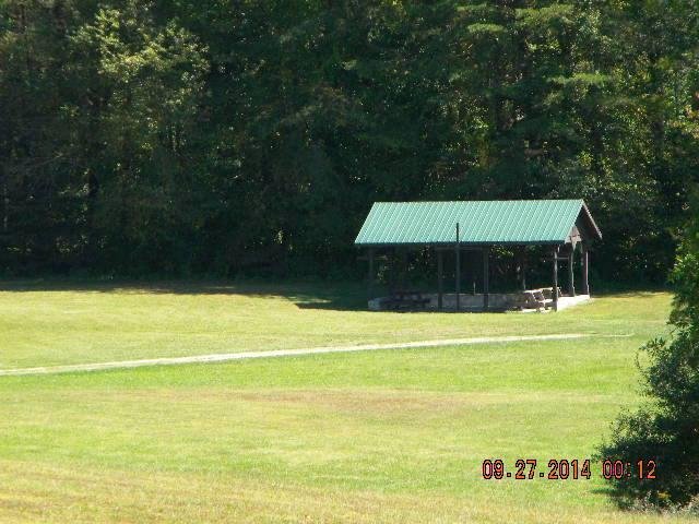 another shelter house at the bottom of the hill